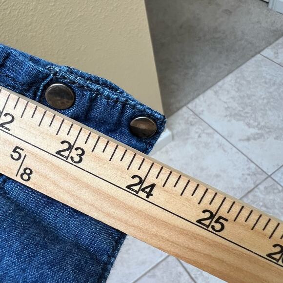 Marianne Womens Long Sleeve Blue Jean Shirt Size S - Picture 9 of 9